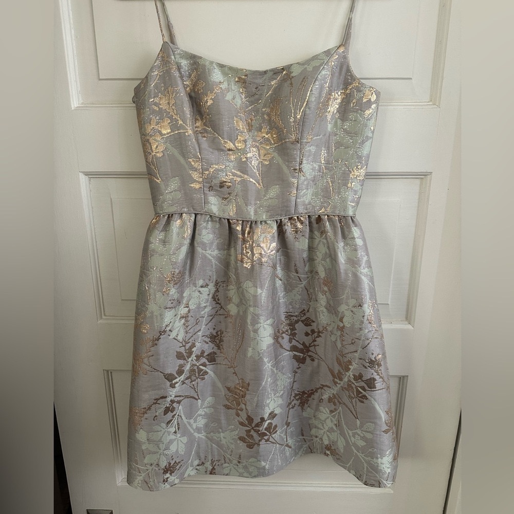 Gianni Bini spaghetti strapped jacquard print